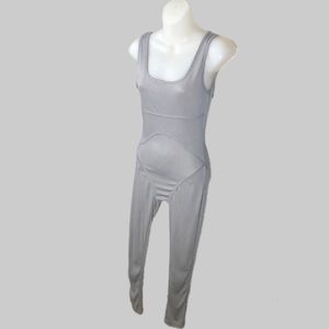 Grey Sport Body-con Jumpsuit
